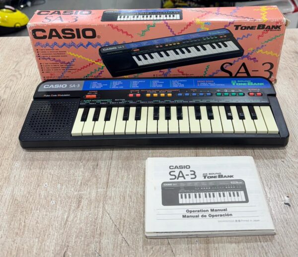 503090 6 TECLADO CASIO SA-3 +MANUAL+CAJA