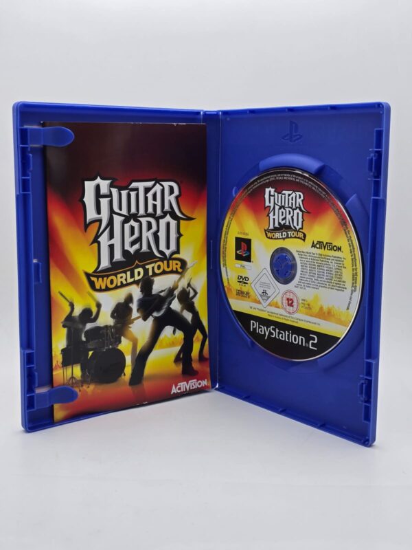 503286 4 VIDEOJUEGO PS2 GUITAR HERO WORLD TOUR + CAJA + GUITARRA + ACC