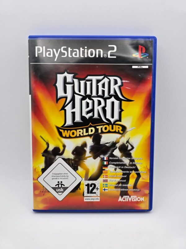 503286 6 VIDEOJUEGO PS2 GUITAR HERO WORLD TOUR + CAJA + GUITARRA + ACC