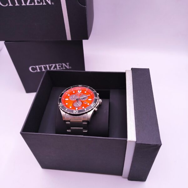 503524 scaled RELOJ CITIZEN ECO DRIVE H500-007RK01+ CAJA ESFERA NARANJA CORREA METALICA