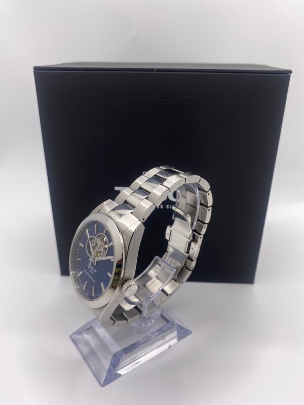 503873 3 RELOJ AUTOMIATICO TISSOT POWERMATIC 80 1853 ESFERA AZUL + CAJA + ESLABONES