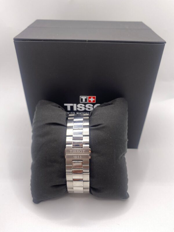 503873 5 RELOJ AUTOMIATICO TISSOT POWERMATIC 80 1853 ESFERA AZUL + CAJA + ESLABONES