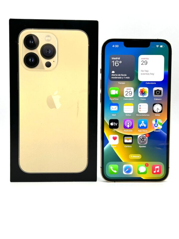 503991 6 IPHONE 13 PRO 128GB DORADO 85% + CAJA