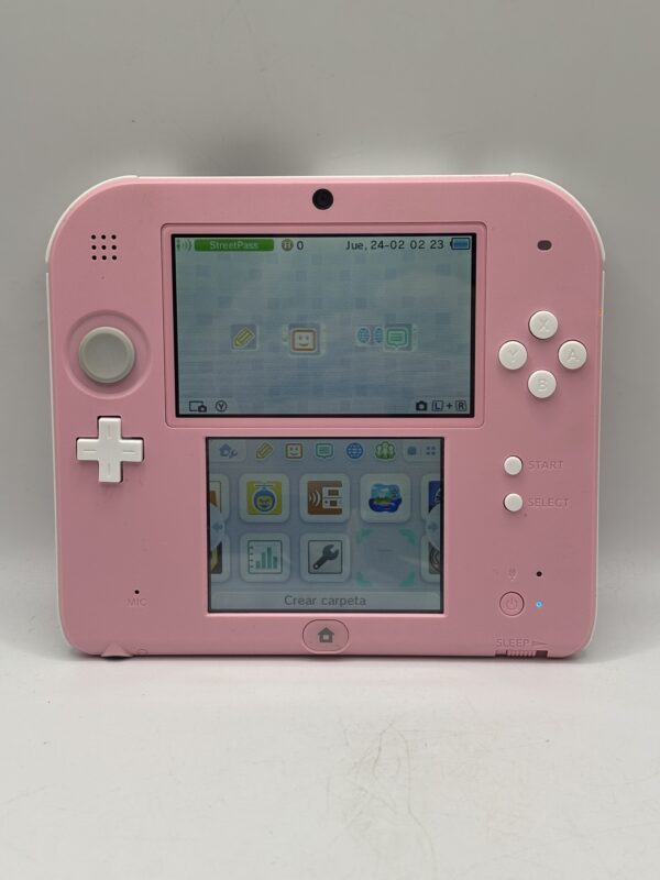 504010 scaled CONSOLA NINTENDO 2DS ROSA CON CARGADOR