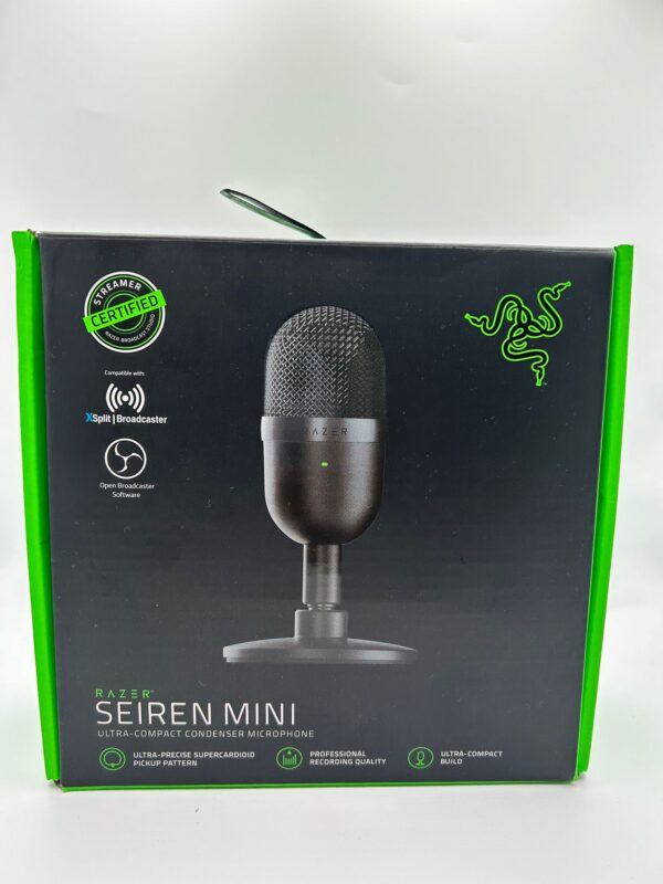 504400 2 MICROFONO RAZER SEIRIN MINI + CABLE + CAJA