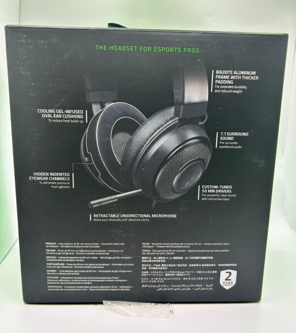 504408 4 AURICULARES GAMING RAZER KRAKEN + CAJA