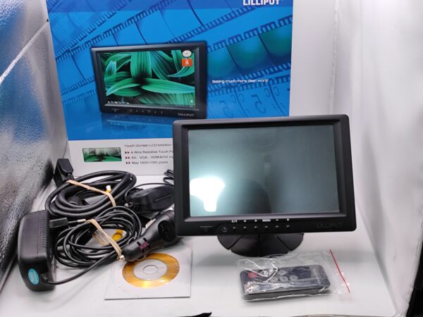 IMG 20240517 133130 IRgMBP scaled PANTALLA LILLIPUT 7" MULTI PUERTO VGA HDMI TACTIL + CAJA + ACC