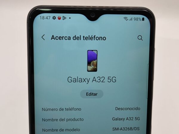 Imagen de WhatsApp 2024 10 07 a las 18.48.49 53c0517b MOVIL SAMSUNG GALAXY A32 5G 128GB/4GB RAM + CAJA