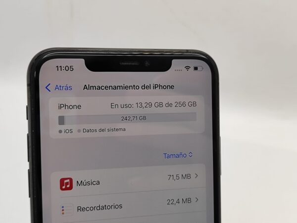 Imagen de WhatsApp 2024 10 09 a las 11.31.42 2b30de82 APPLE IPHONE 11 PRO MAX 256GB GRIS ESPACIAL 89% SALUD BATERÍA