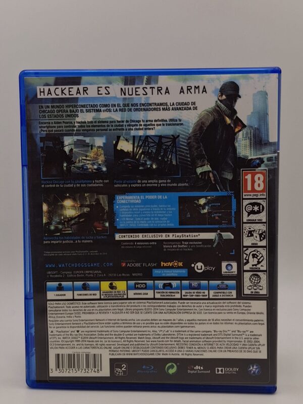 g 472943 2 VIDEOJUEGO WATCH DOGS PS4