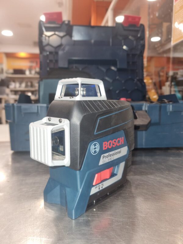 08 U506787 7 NIVEL LASER BOSCH PROFESSIONAL GLL 3-80 C0 A BATERIA + ACC + CAJA *A ESTRENAR*