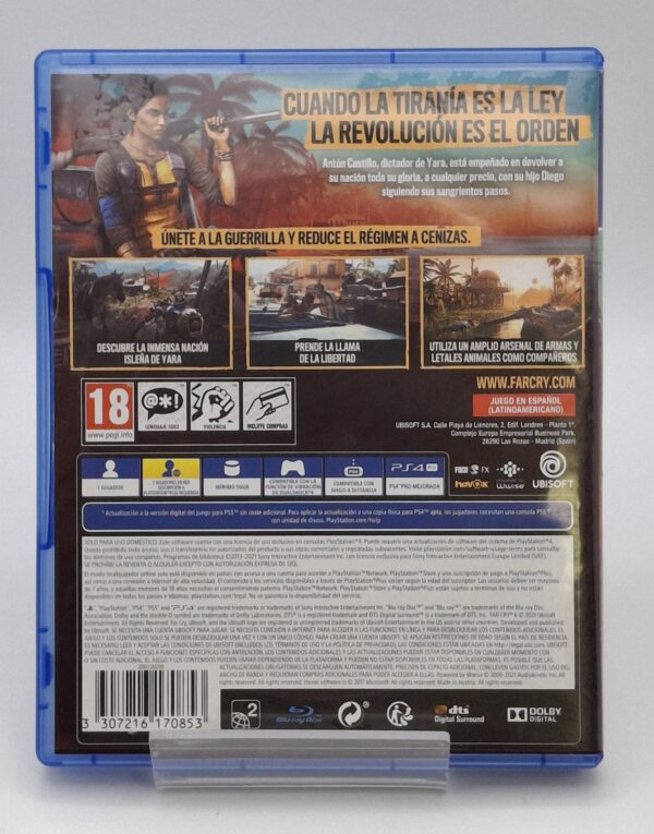 15 U505245 2 VIDEOJUEGO FARCRY 6 PS4