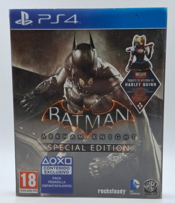 15 u509113 4 JUEGO PS4 BATMAN ARKHAM KNIGHT SPECIAL EDITION + CAJA METALICA