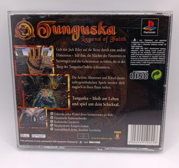 431673 2 VIDEOJUEGO PS1 TUNGUSKA LEGEND OF FAITH