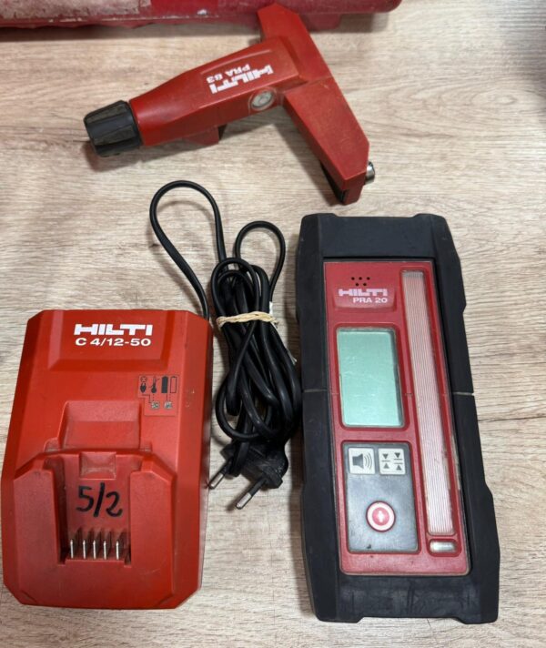 472879 3 NIVEL LASER ROTATIVO HILTI PR 2-HS + RECEPTOR +BATERÍA + CARGADOR + MALETIN