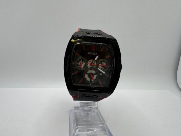 486831 1 RELOJ GUESS GW0202G7 NEGRO/ROJO CORREA GOMA + CAJA