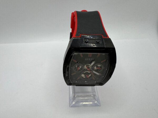 486831 4 RELOJ GUESS GW0202G7 NEGRO/ROJO CORREA GOMA + CAJA