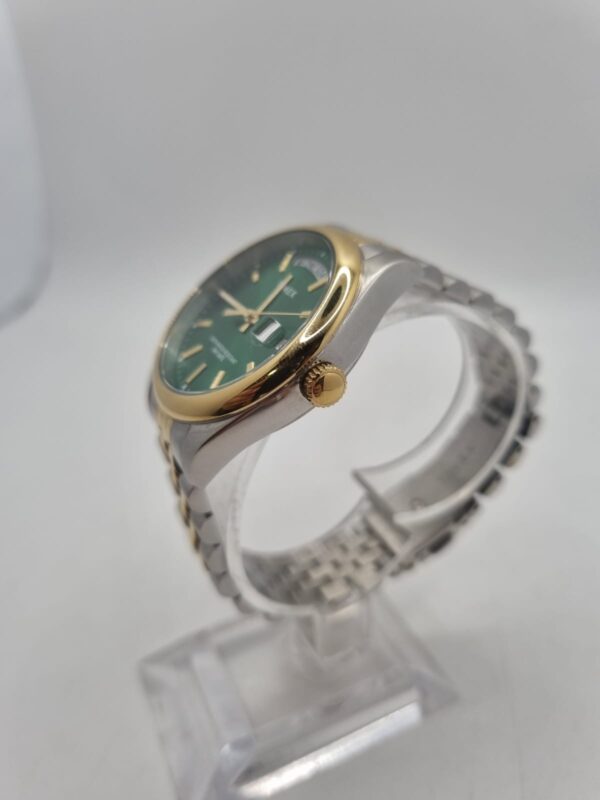 496444 4 RELOJ PULSERA DE CABALLERO TIMEX LEGAY DAY DATE TW2W32100 ESFERA VERDE