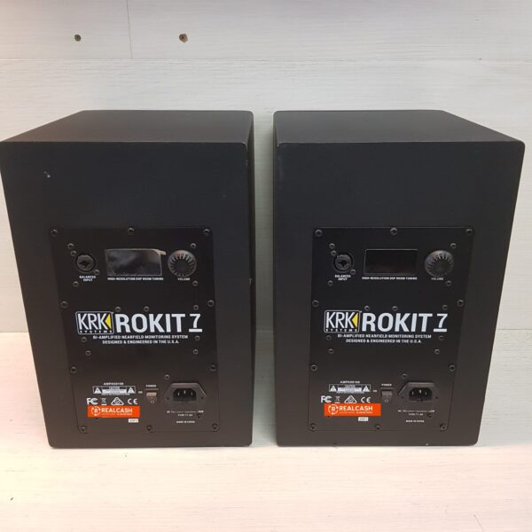 496744 2 PAREJA DE ALTAVOCES MONITORES DE ESTUDIO KRK ROKIT 7 G4 + CAJAS