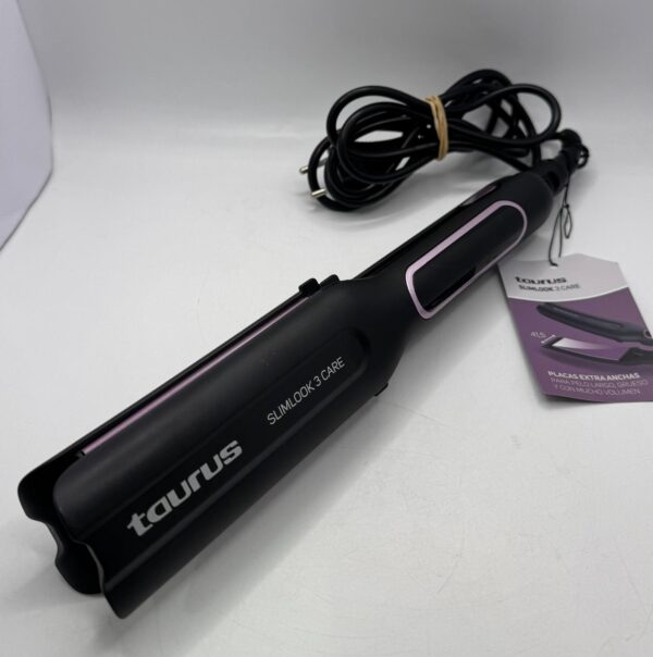 496897 3 PLANCHA DE CABELLO TAURUS SLIMLOOOK 3 CARE + CAJA *A ESTRENAR*