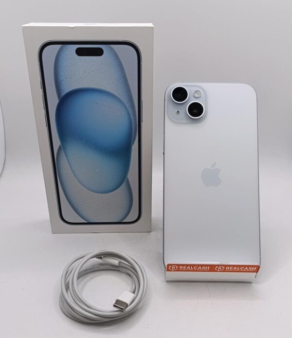 497051 2 MOVIL IPHONE 15 PLUS 128GB AZUL + CAJA + CABLE