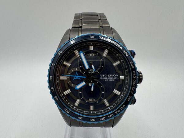 498334 1 RELOJ VICEROY MAGNUM 46813 ESFERA AZUL/GRIS CORREA ACERO GRIS