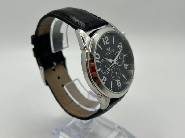 504205 4 RELOJ PULSERA VICEROY 47929 COREA PIEL ESFERA NEGRA