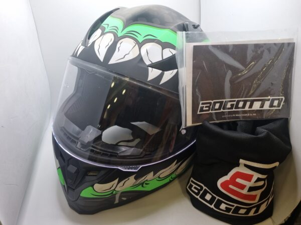 504392 2 CASCO DE MOTORISTA CON GAFAS BOGOTTO MOD V128 TALLA XL