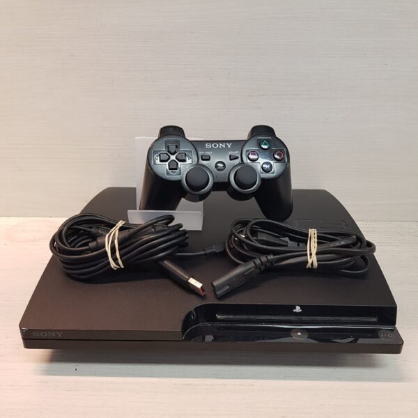 504578 4 CONSOLA PLAYSTATION 3 SLIM 120GB + MANDO + CABLES