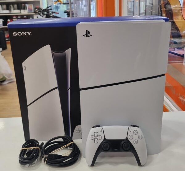 504579 1 CONSOLA PS5 SLIM DIGITAL + MANDO + CABLES + CAJA