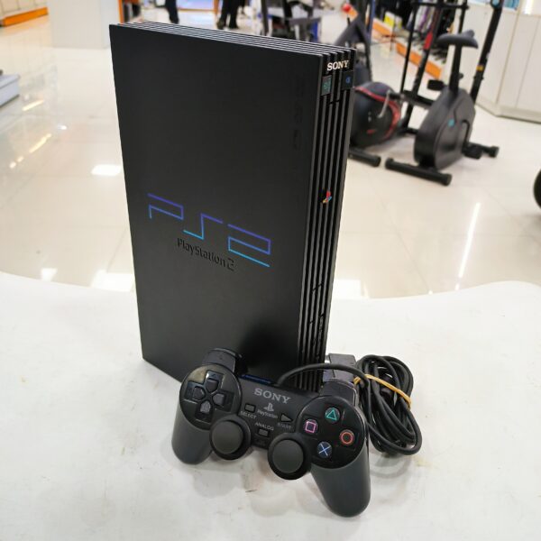 504671 1 scaled CONSOLA SONY PLAYSTATION 2 CON MANDO Y CABLES