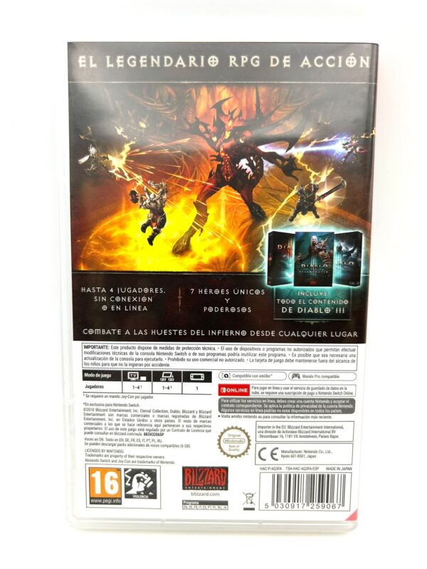 504927 2 JUEGO NINTENDO SWITCH DIABLO III ETERNAL COLECCTION