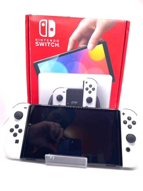 505240 1 CONSOLA NINTENDO SWITCH OLED BLANCA + CAJA + ACCESORIOS