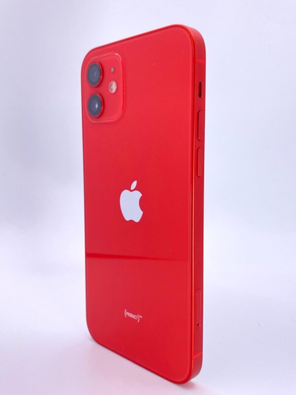 505404 2 MOVIL IPHONE 12 128GB ROJO SALUD BATERIA 87% + CAJA