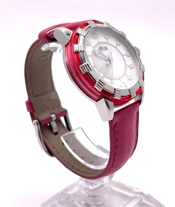 506560 4 RELOJ PULSERA LOTUS 15747 CORREA ROSA ESFERA BLANCA + CAJA