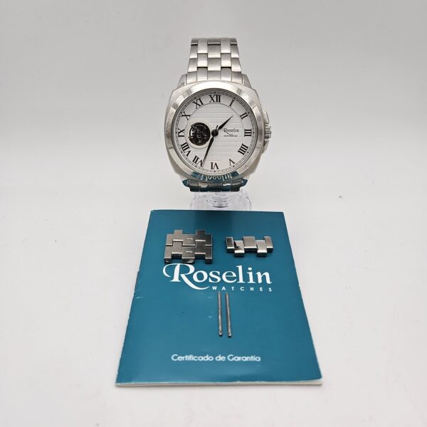 507430 2 1 scaled RELOJ AUTOMÁTICO ROSELIN OPEN BALANCE BLANCO