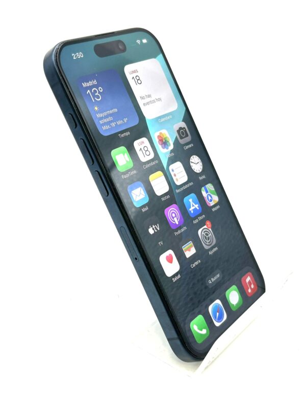 507465 6 IPHONE 15 PRO 128GB AZUL + FUNDA + CAJA + CABLE