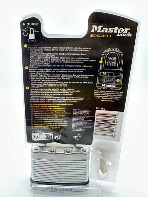 507687 2 CANDADO MASTER LOCK M15DLF A ESTRENAR