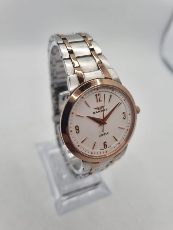 507833 2 RELOJ SANDOZ GENEVE 81296 1231 CORREA METALICA