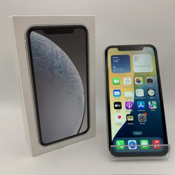 508453 7 MOVIL IPHONE XR 128GB + CAJA + AURICULARES + CABLE