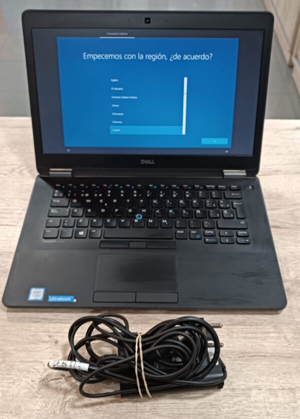 508689 2 PORTATIL DELL ULTRABOOK I5 6300U/8GB/256GB SSD/ WIN 10 + CARGADOR