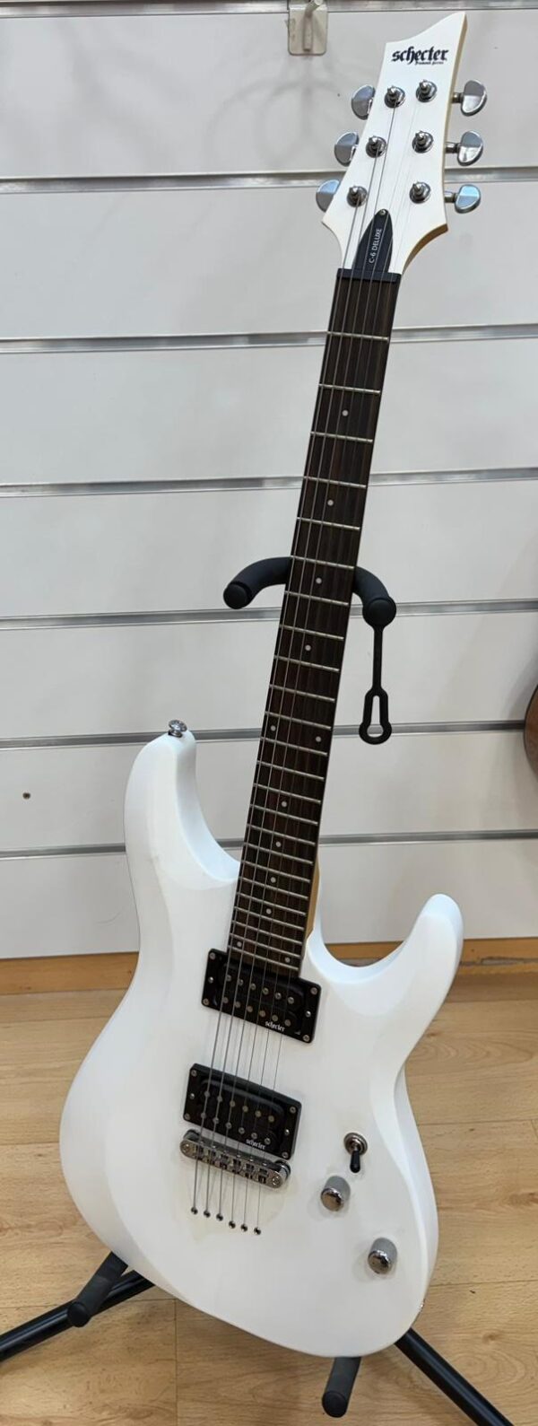 508961 3 GUITARRA ELECTRICA SCHECTER C-6 DELUXE BLANCA