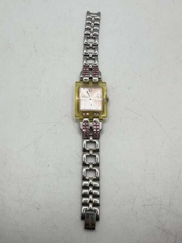 510210 1 RELOJ SWATCH SUBK137G ROSA CUADRADO VINTAGE