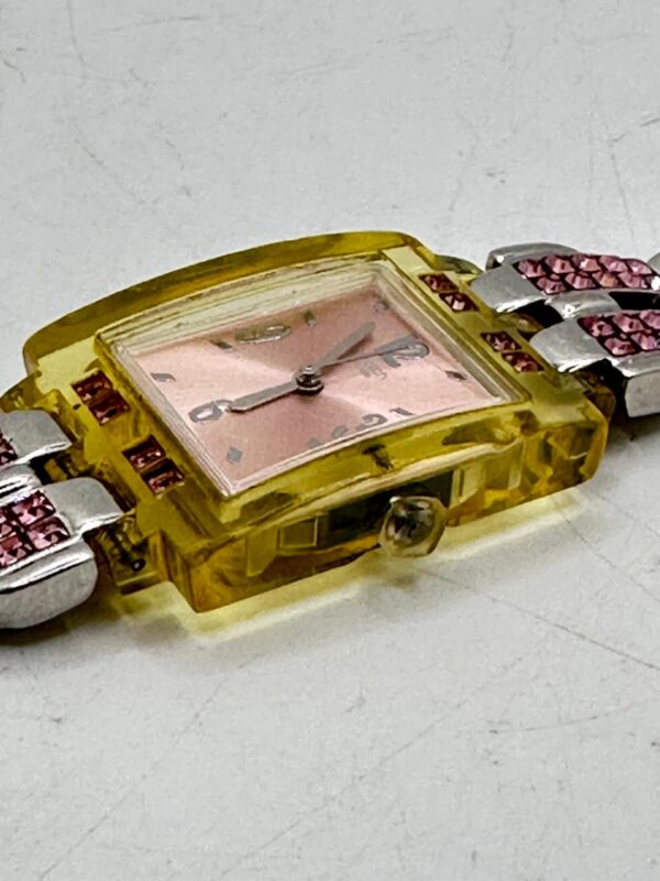 510210 3 RELOJ SWATCH SUBK137G ROSA CUADRADO VINTAGE