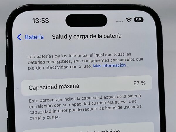 Imagen de WhatsApp 2024 11 06 a las 13.53.42 3502478e APPLE IPHONE 14 PRO MAX 256GB GRAFITO BATERIA 87%