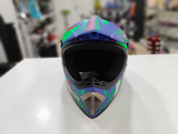 Imagen de WhatsApp 2024 11 22 a las 12.28.29 1e683506 CASCO MOTOCROSS YATT VIRTUE AZUL-VERDE TALLA M