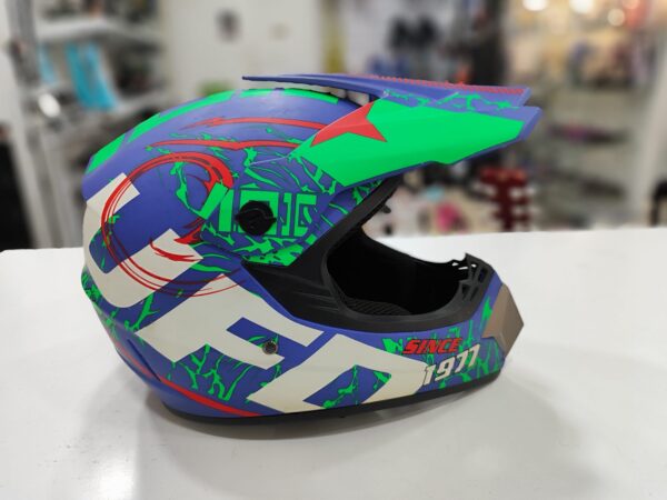 Imagen de WhatsApp 2024 11 22 a las 12.28.29 f17055d3 CASCO MOTOCROSS YATT VIRTUE AZUL-VERDE TALLA M