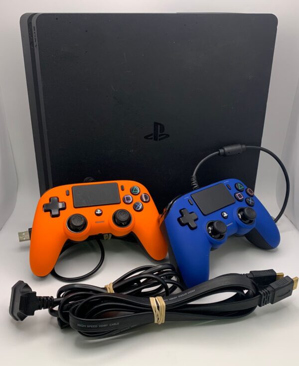 WhatsApp Image 2024 11 21 at 11.55.02 CONSOLA PS4 SLIM 1TB + 2 MANDOS + CABLES