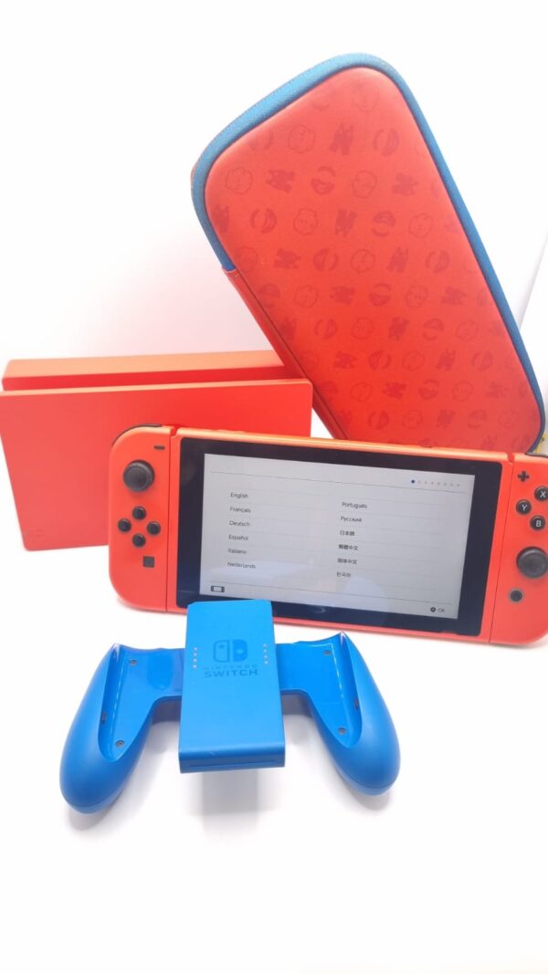 08 U507045 4 CONSOLA NINTENDO SWITCH HAC-001 2020 EDICION MARIO RED +DOCK+CARGADOR+FUNDA