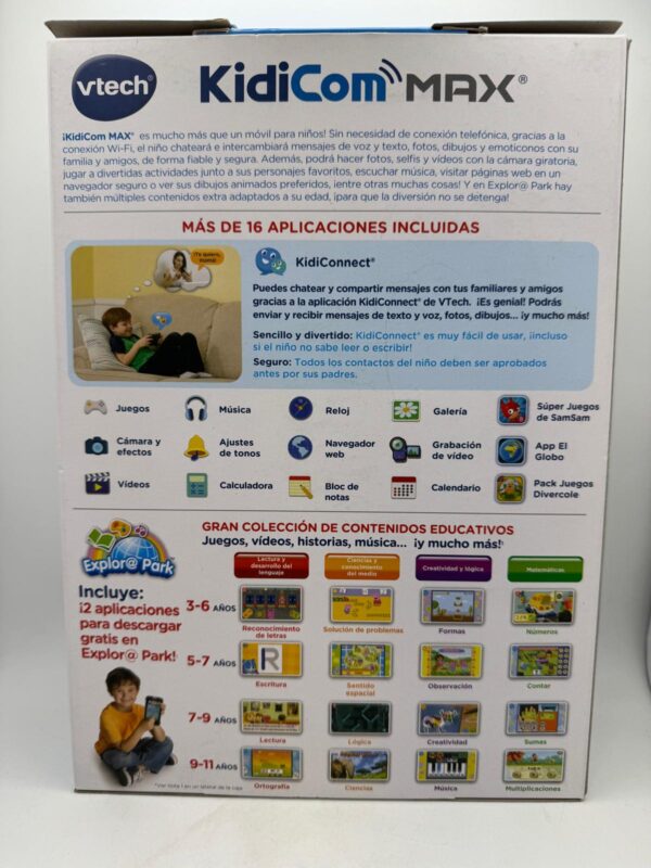 08 U513077 2 TABLET INFANTIL VTECH KIDICOM MAX + CAJA *A ESTRENAR*